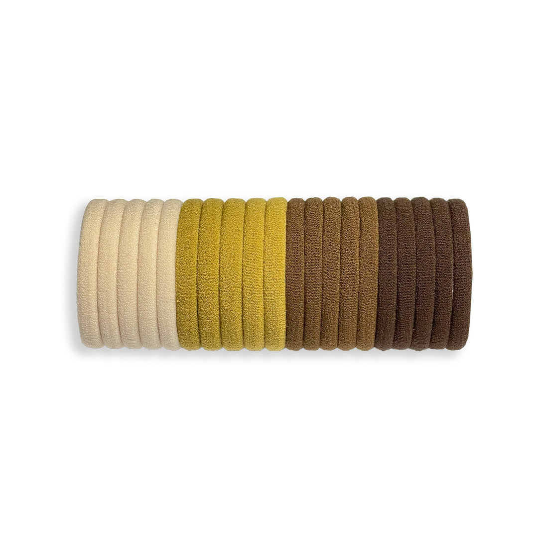 Neutral Tone Elastic Hair Tie 20 Set