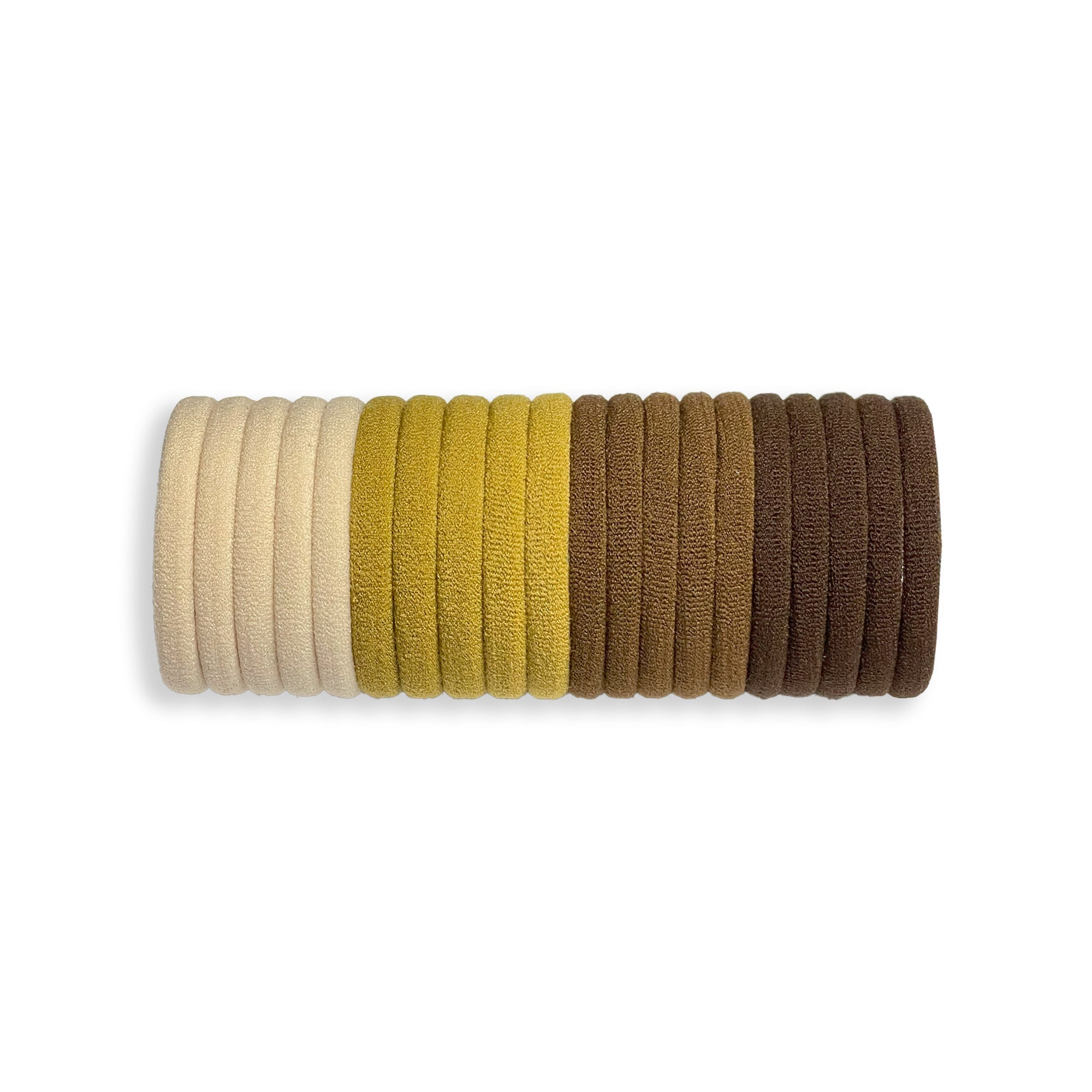 Neutral Tone Elastic Hair Tie 20 Set