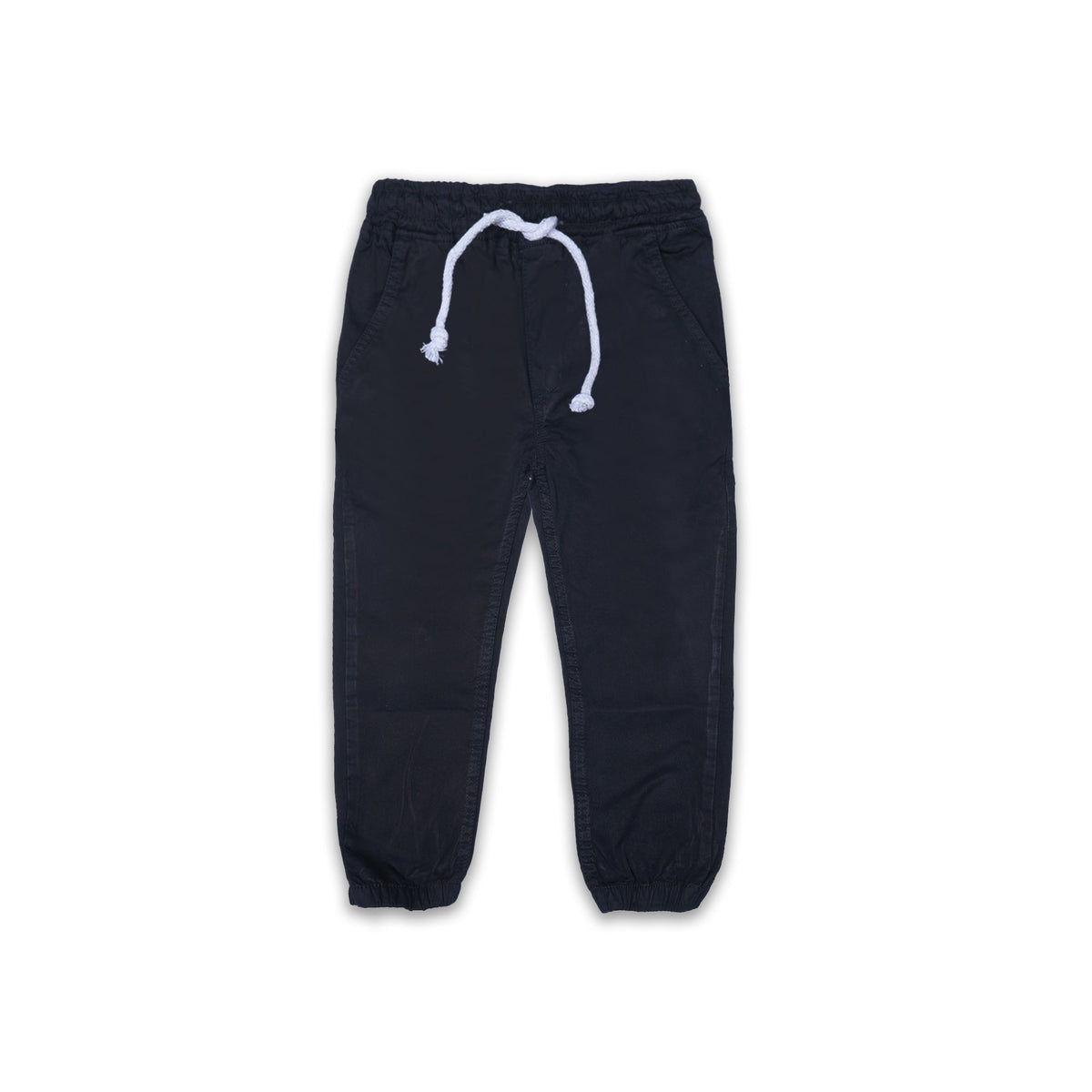 black Jogger Pants with Drawstring