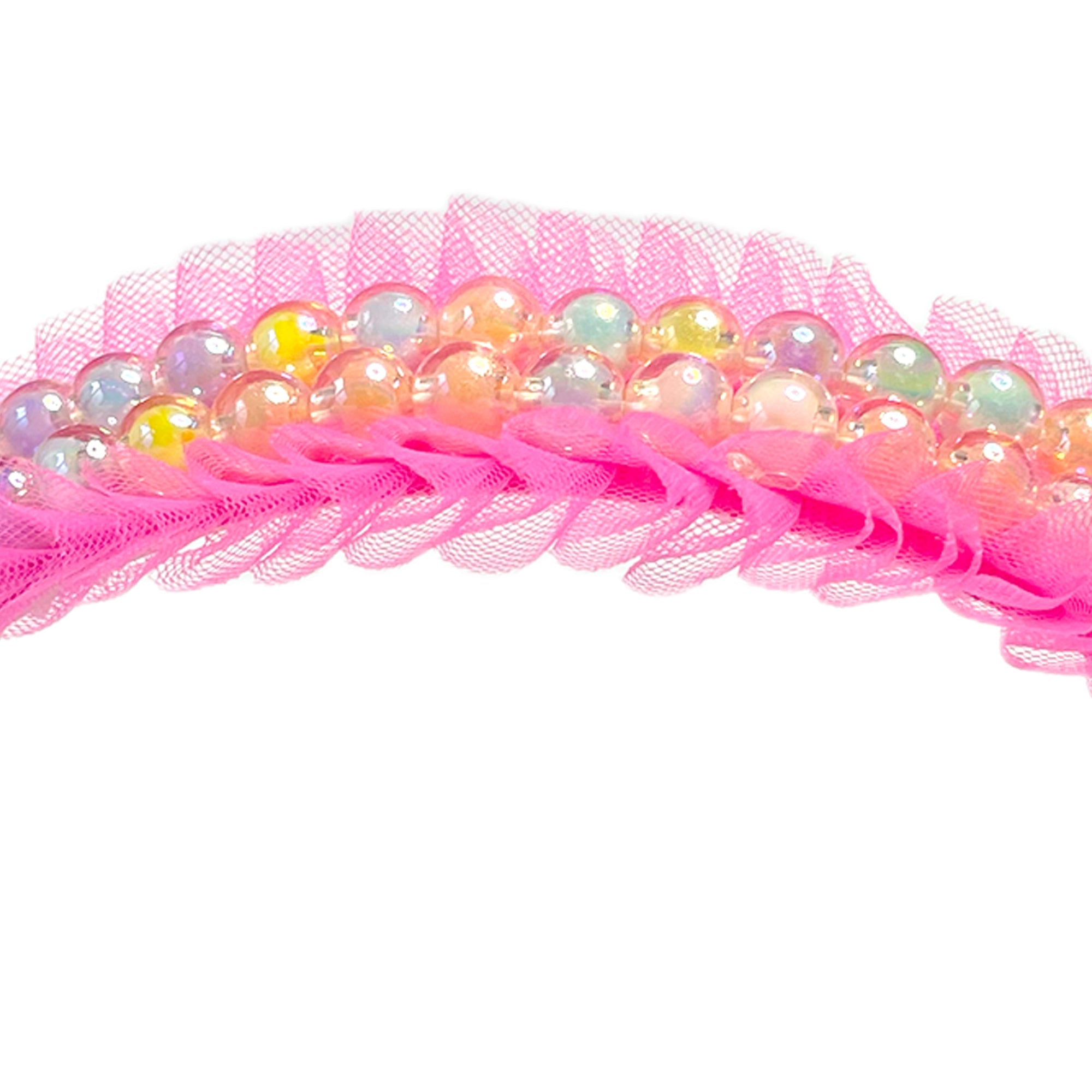 Sugarplum Pearl & Tulle Bow Hairband