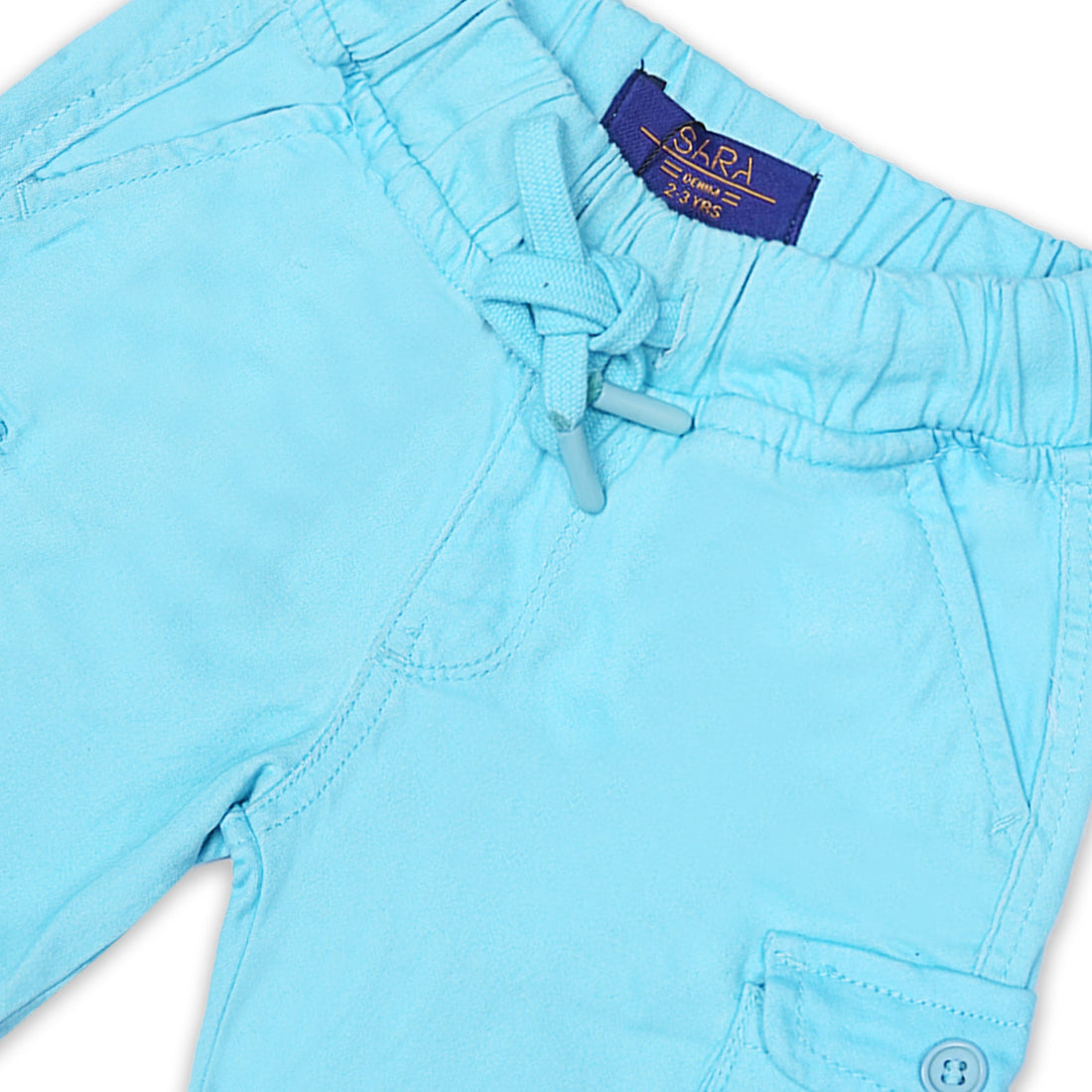 Stylish Boys' Light Blue Cargo Shorts