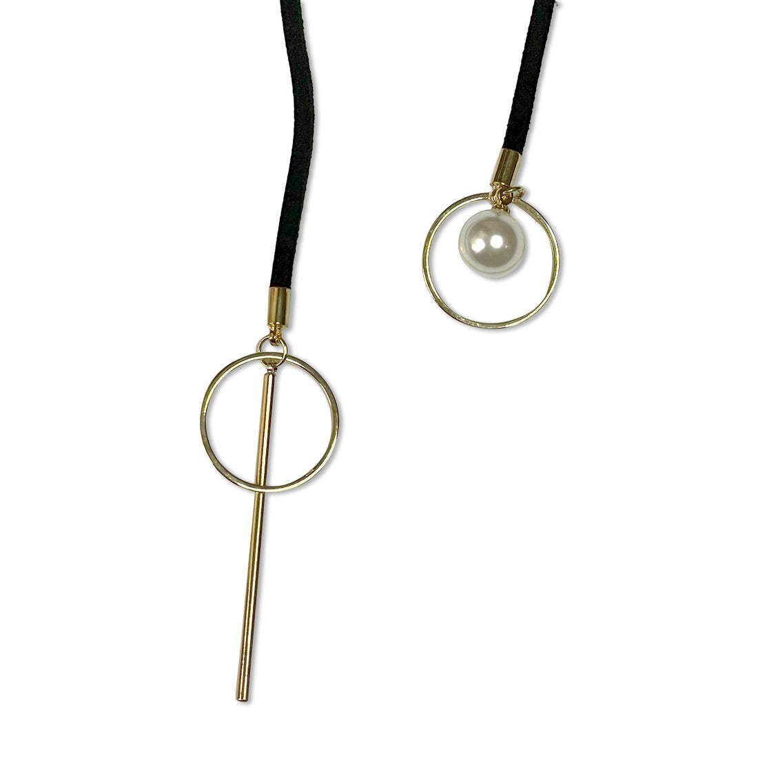 Orbit & Pearl Choker Necklace