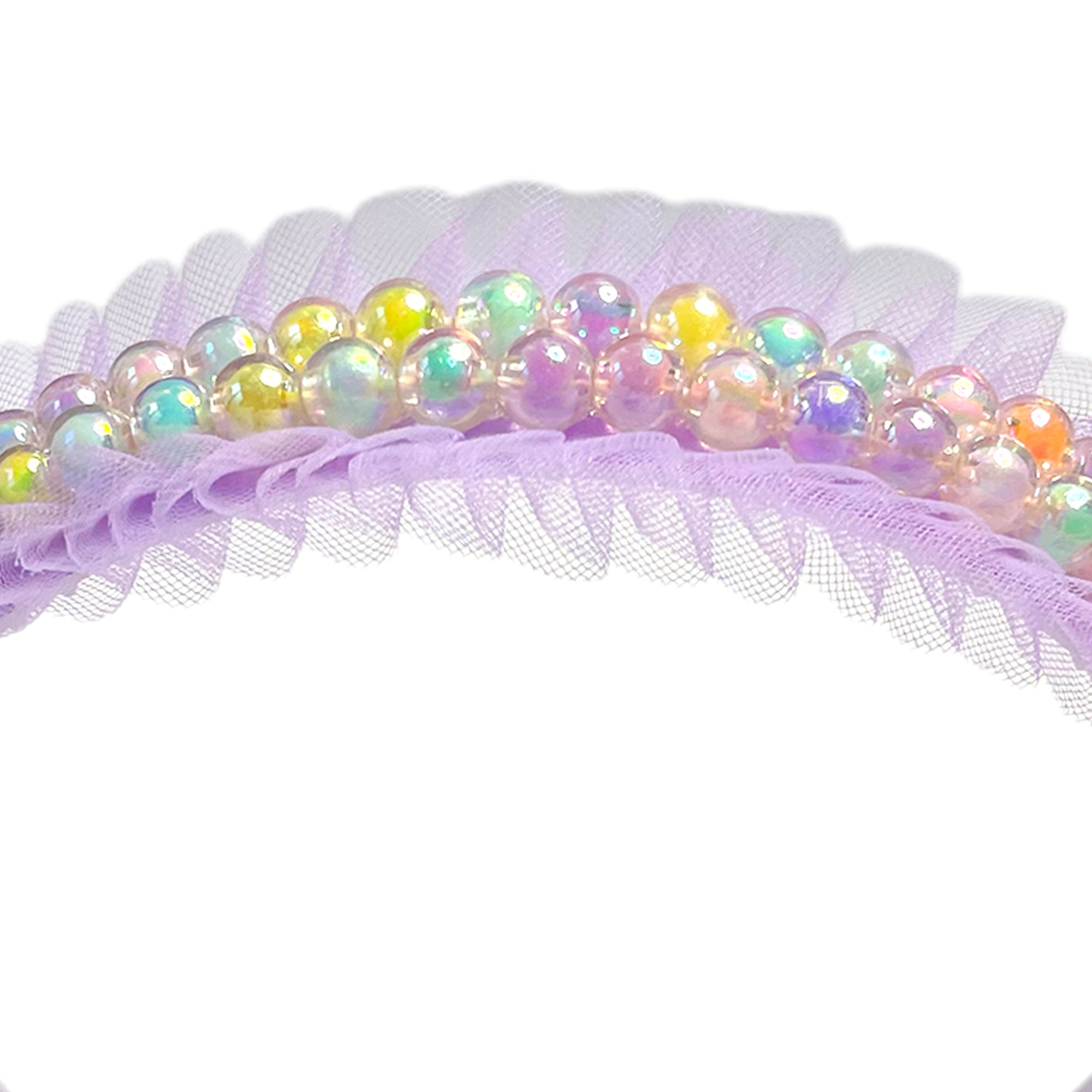 Lavender Dream Pearl & Tulle Hairband