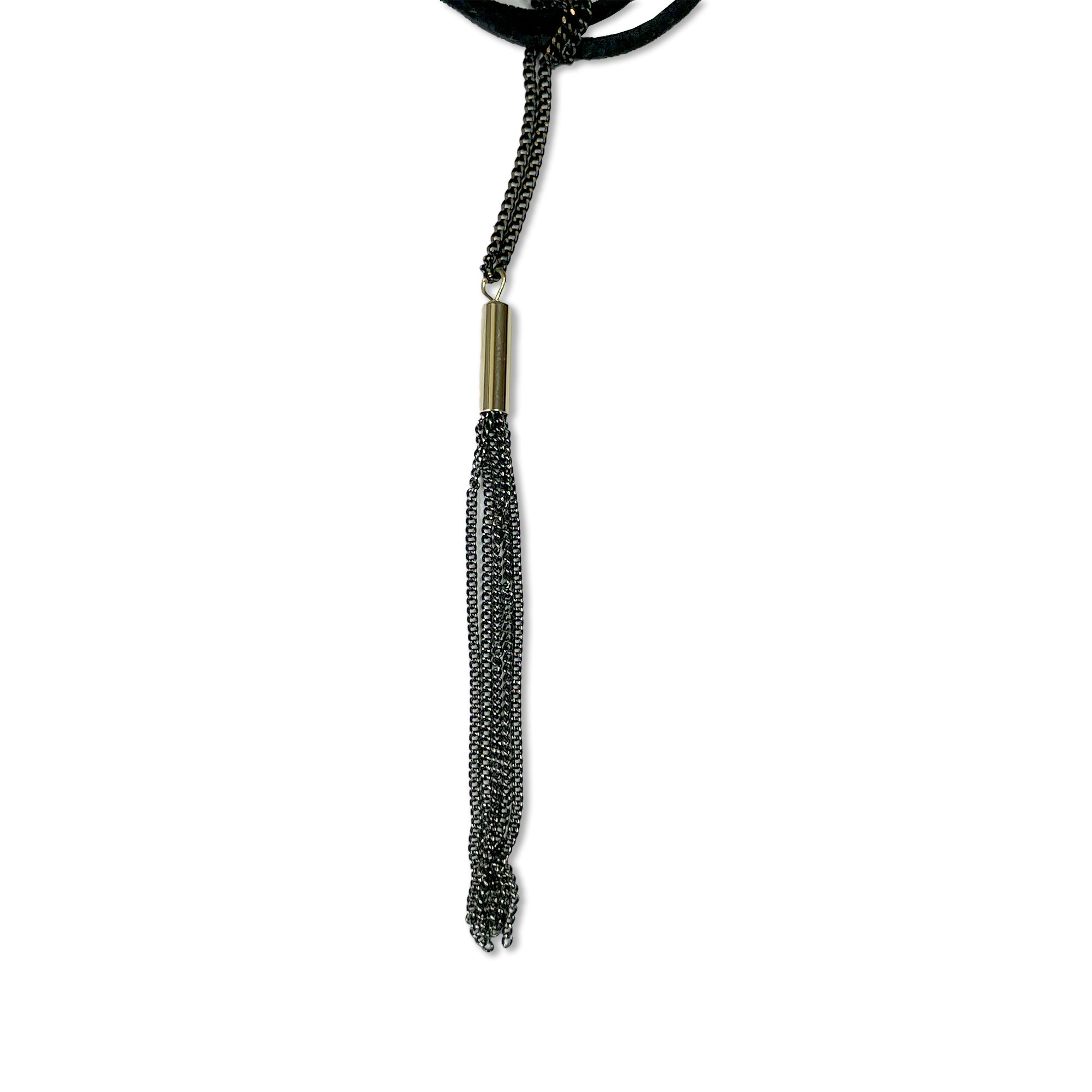 Dual Strand Dusk Tassel Necklace