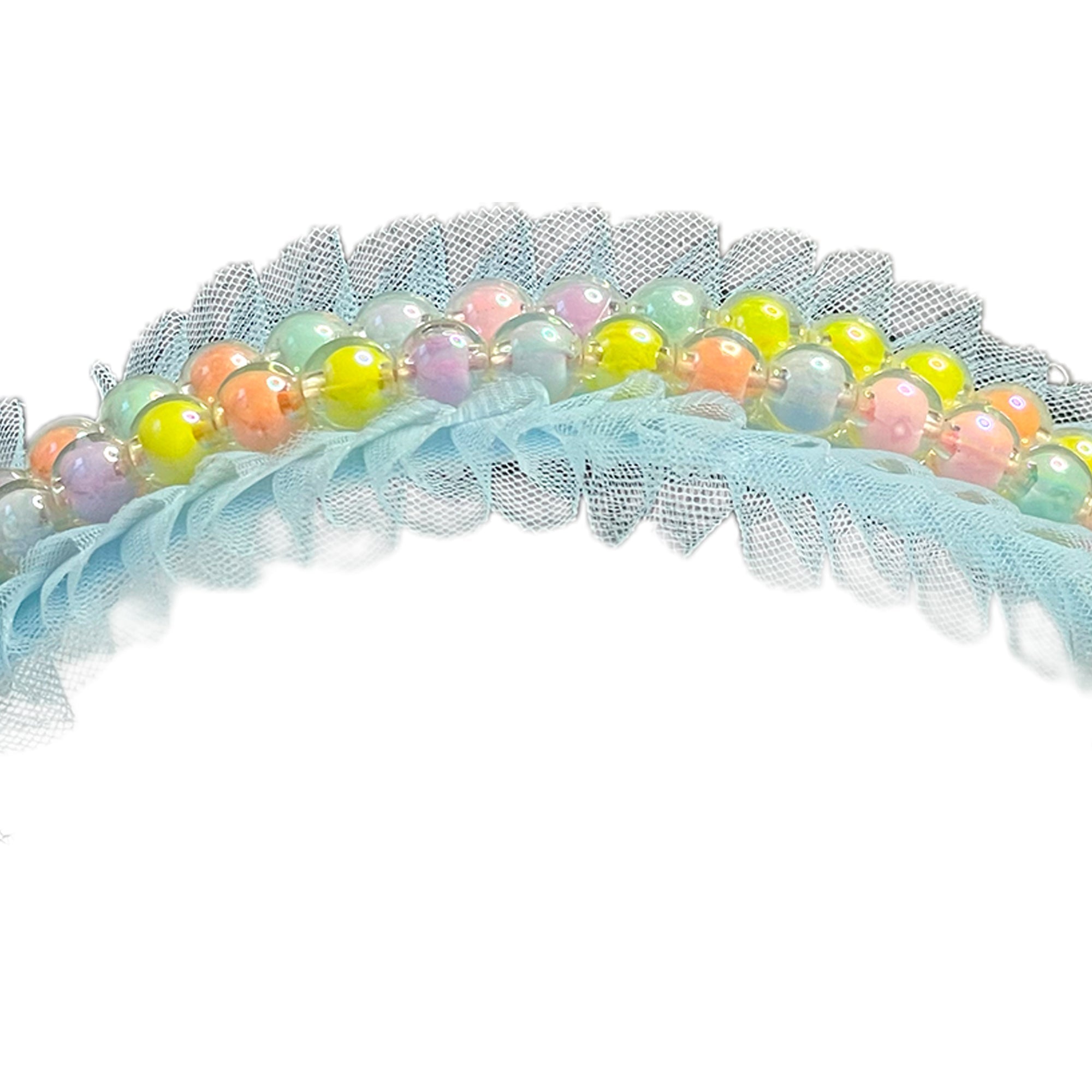 Sky Breeze Pearl & Tulle Hairband