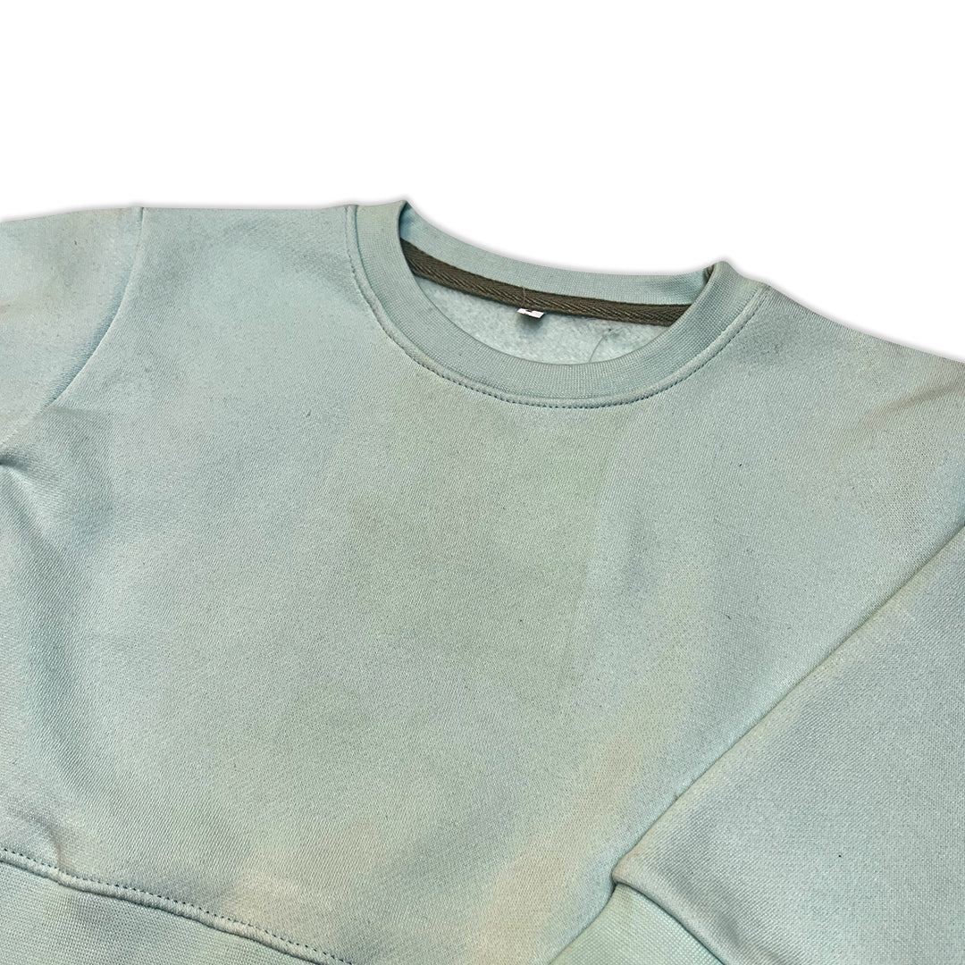 Sky Blue Crewneck Sweatshirt & Track Pants