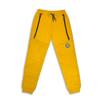 Branded Fleece Jogger Sweatpants with Zip Pockets