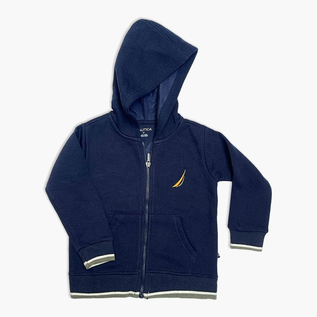 Navy Blue Zip-Up Hoodie & Jogger Tracksuit