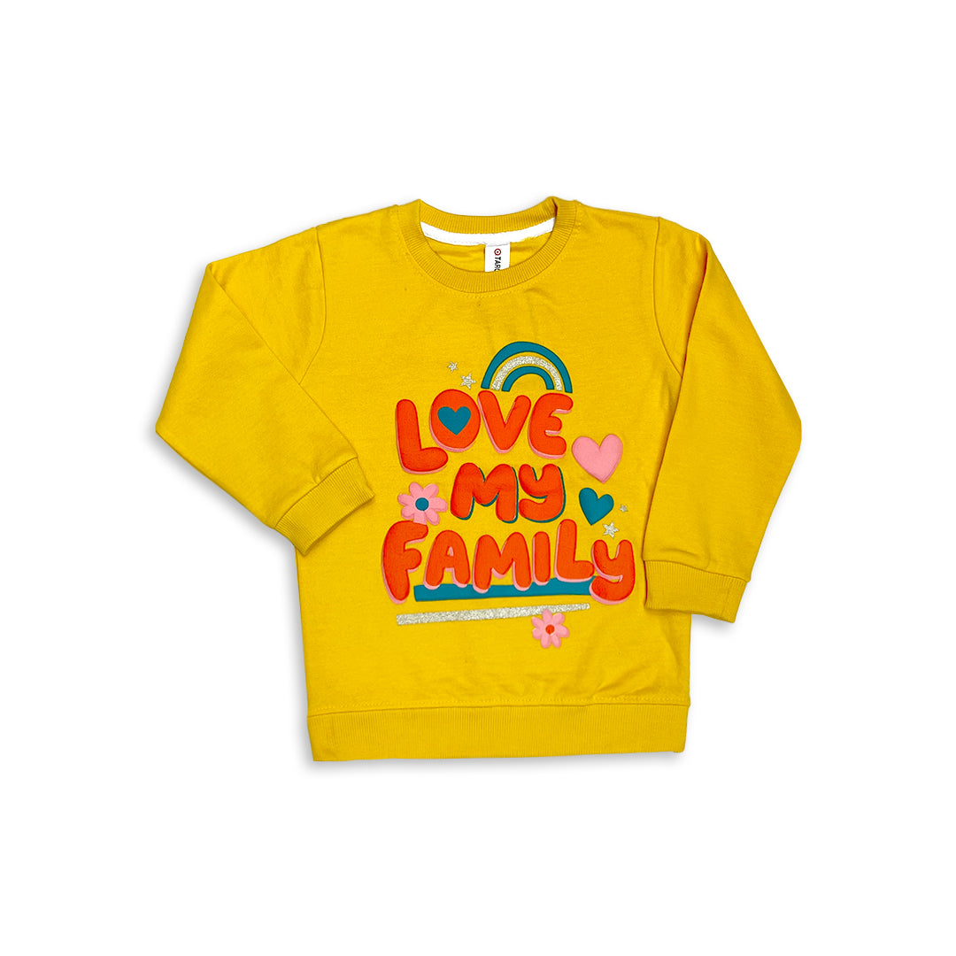 Yellow Sweatshirt And Jogger Set
