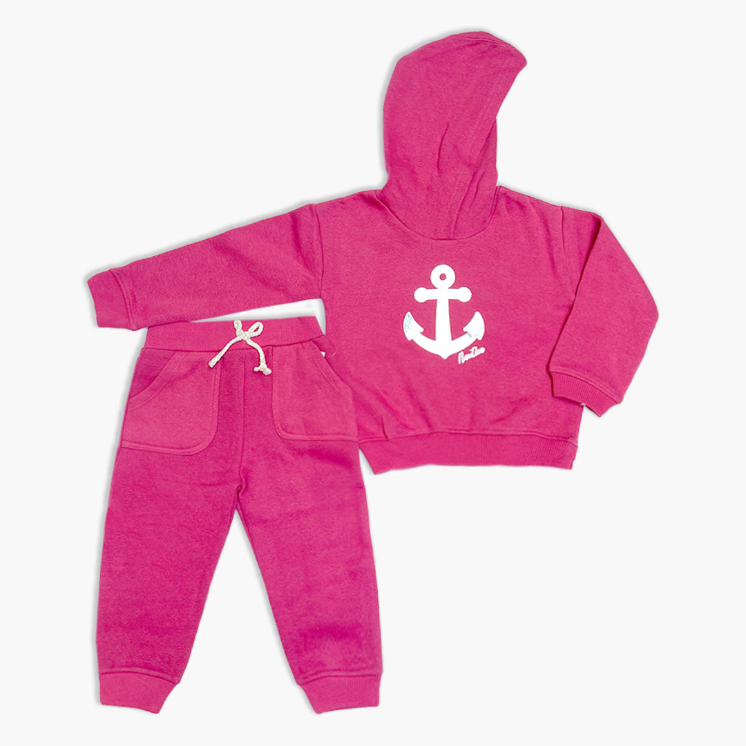 Girls' Pink Sweatshirt & Track Pants