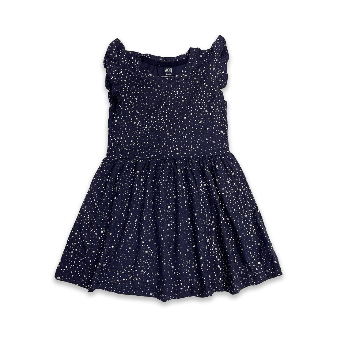 Branded H&M Navy Blue Shiny Frock