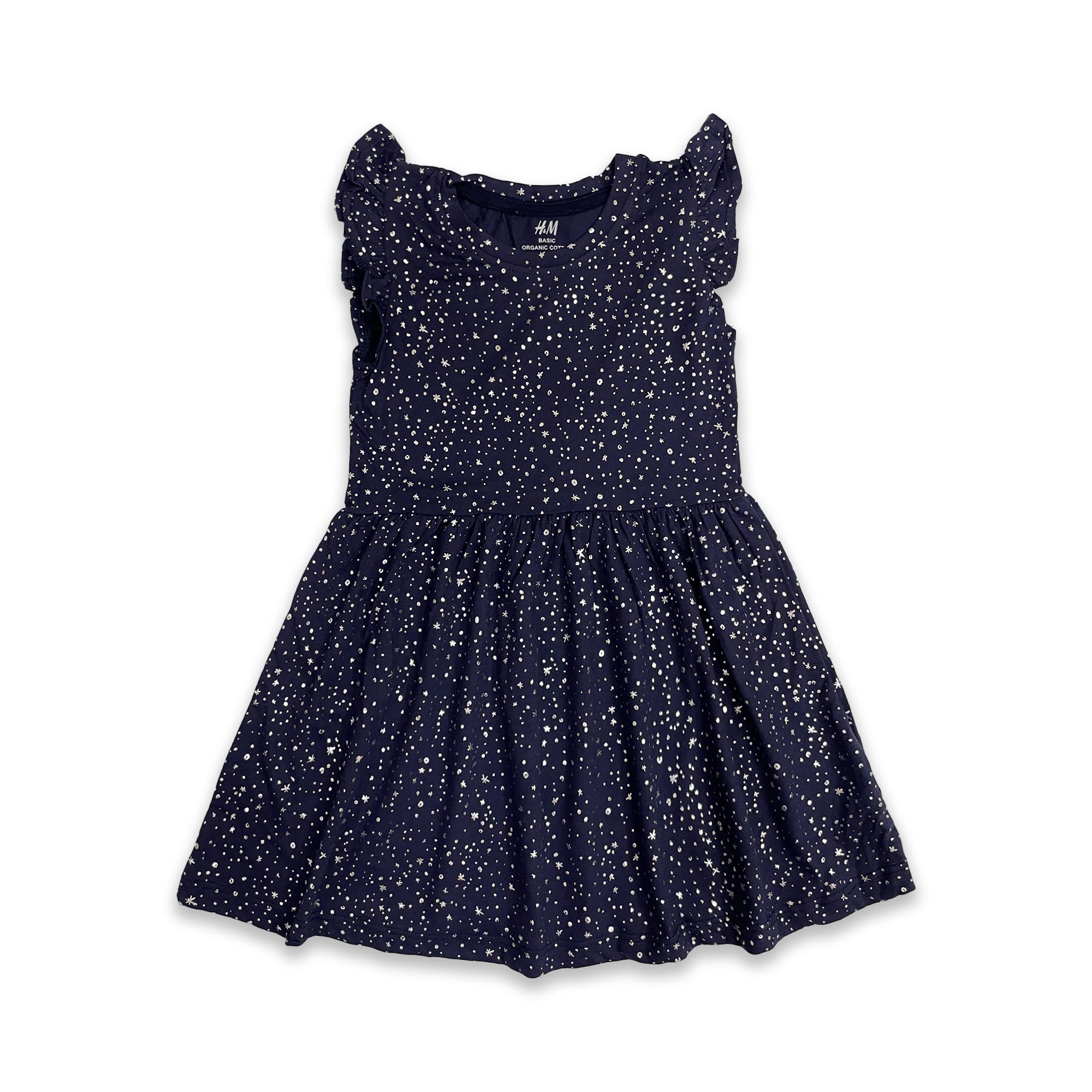 Branded H&M Navy Blue Shiny Frock