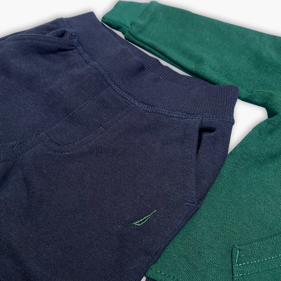 Block Forest Green & Navy Hoodie Tracksuit