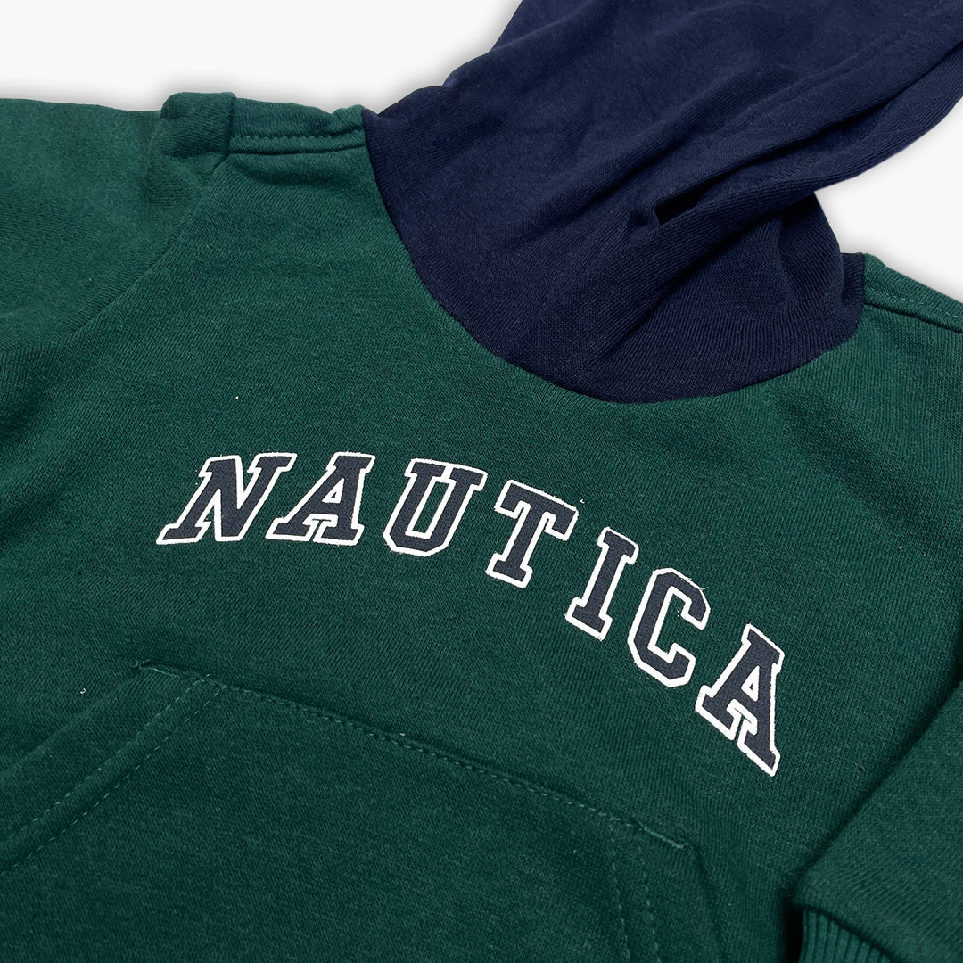 Block Forest Green & Navy Hoodie Tracksuit