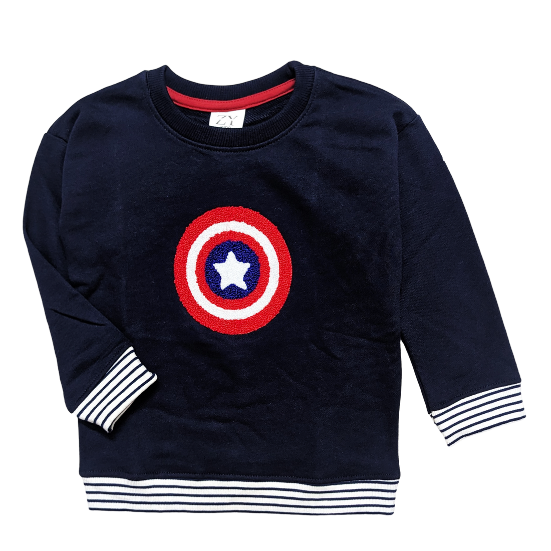 Marvel Blue Embroidered Sweatshirt