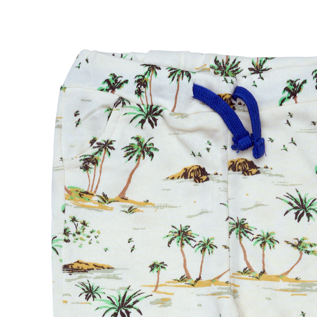 Classic Comfort Trousers With Green Tree