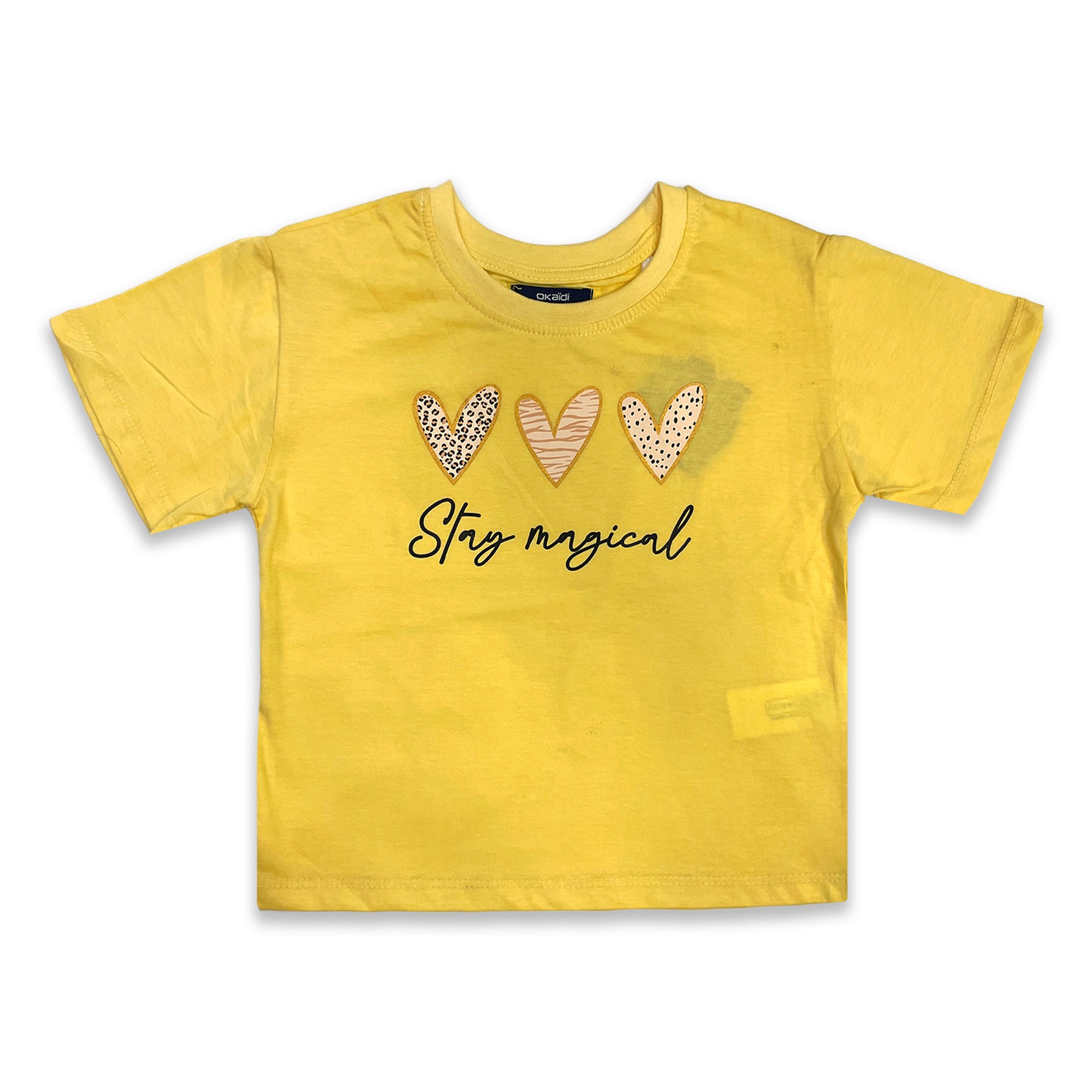 Branded “OKAÏDI” Heart Printed T-Shirt