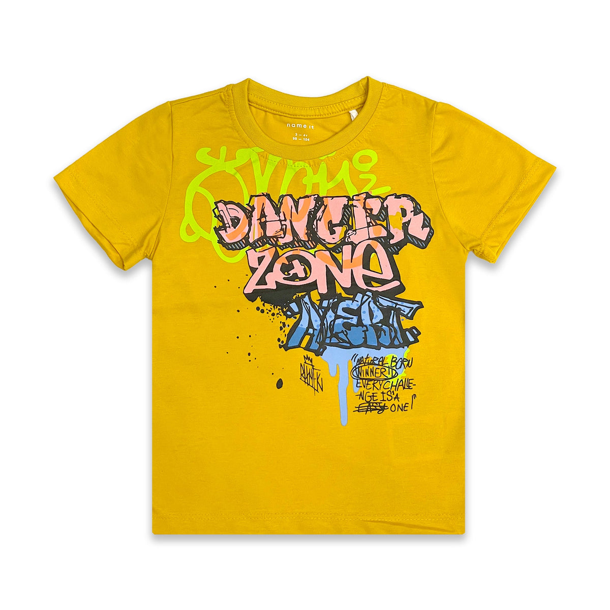 Branded "NAME IT" Graffiti Graphic T-Shirt