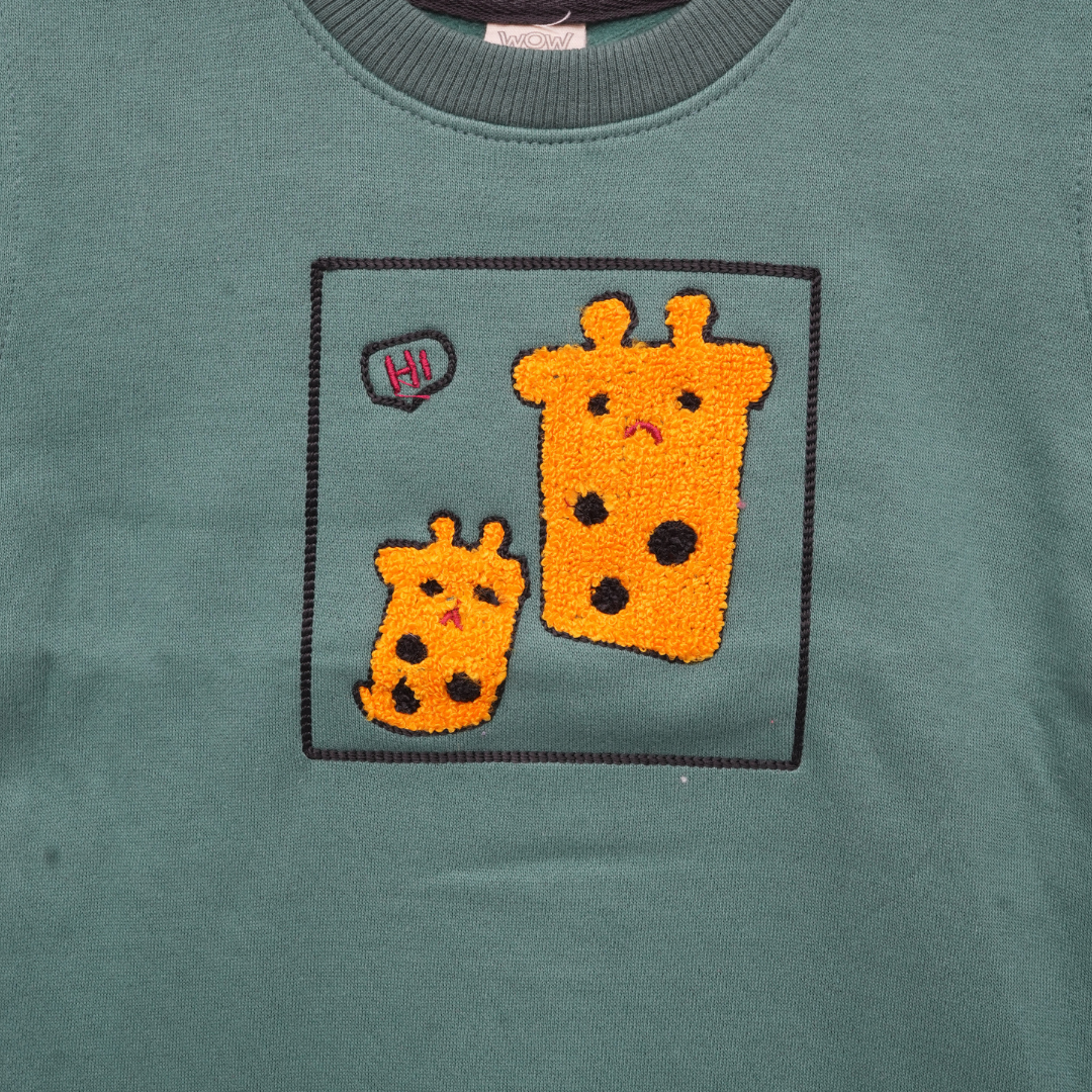 Crewneck Fleece Sweatshirt - Green