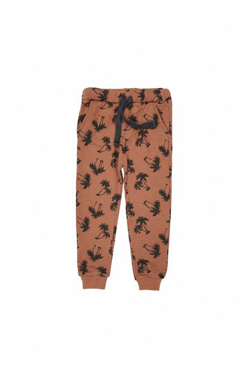 Classic Comfort Trousers with Palm tree Design