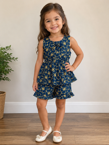 Girls’ Printed Ruffle Co-Ord Set