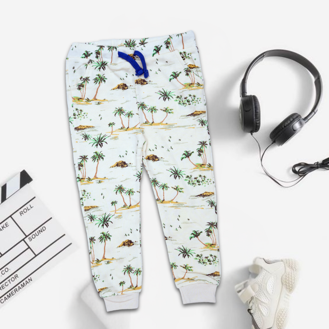 Classic Comfort Trousers With Green Tree