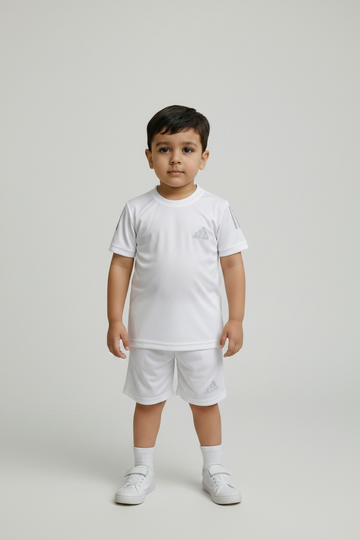 Adidas White Dri-Fit Tracksuit