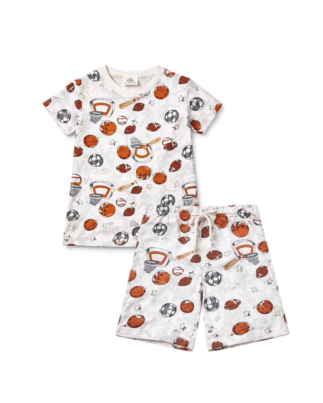 BRANDED C&A ALL STAR SPORTS PRINTED SUMMER 2 PCS SET