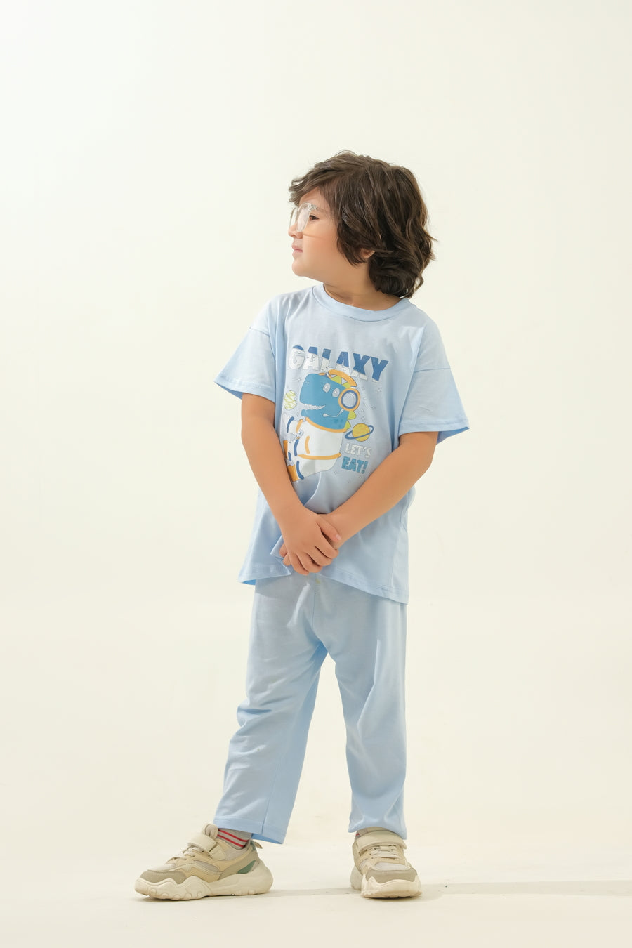 Boys' Light Blue Astronaut "Galaxy" Lounge Set