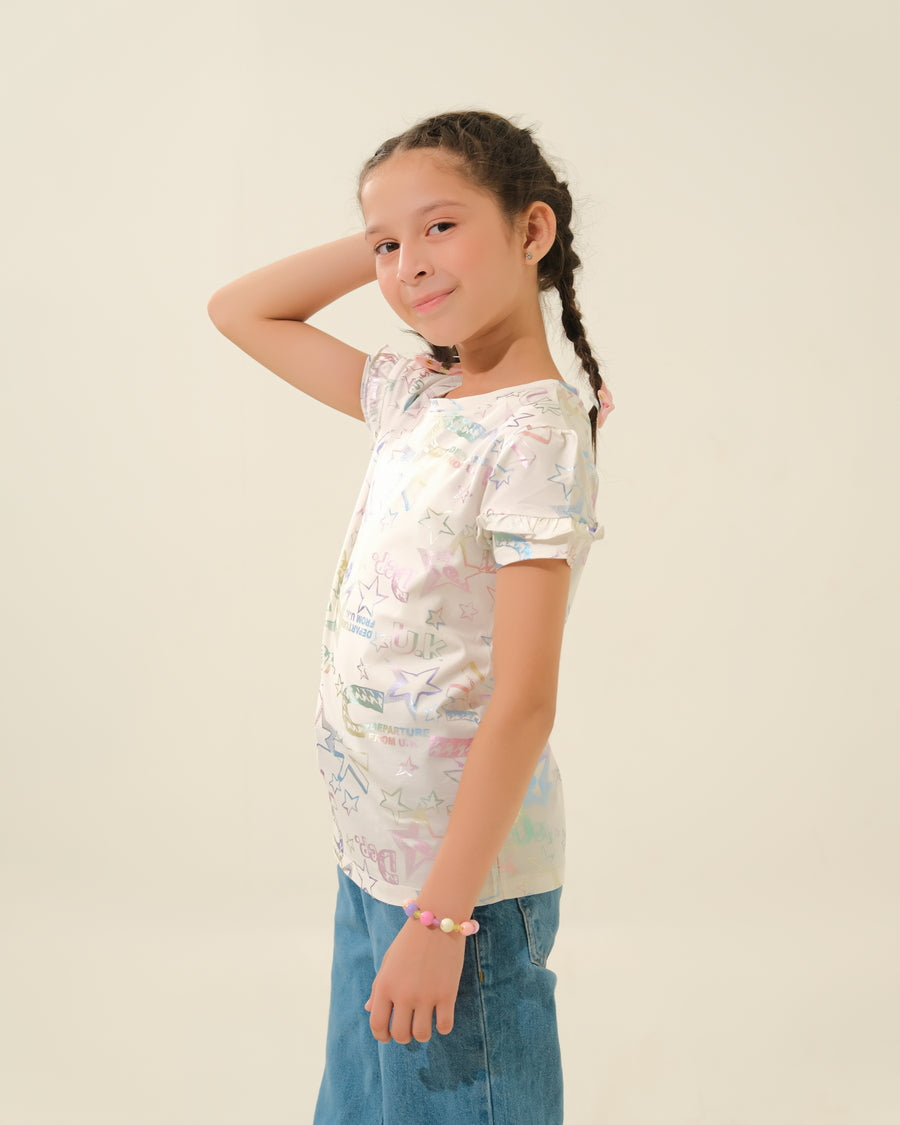 Branded "NEXT" Foil Print T-shirt