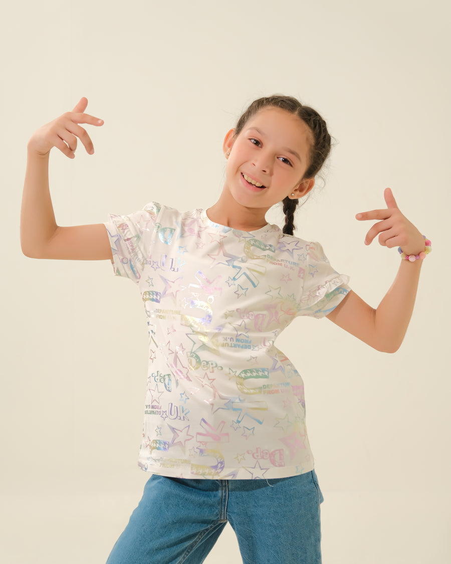 Branded "NEXT" Foil Print T-shirt