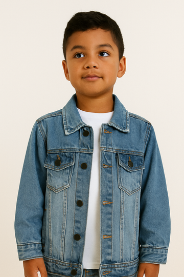 Kids' Branded Denim Jacket