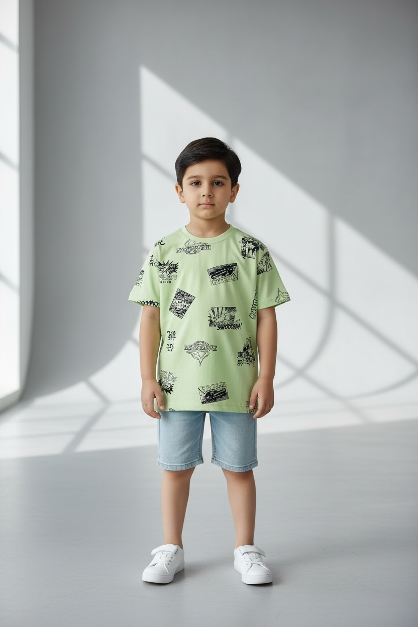 Branded “LCW” Mint Green T-shirt