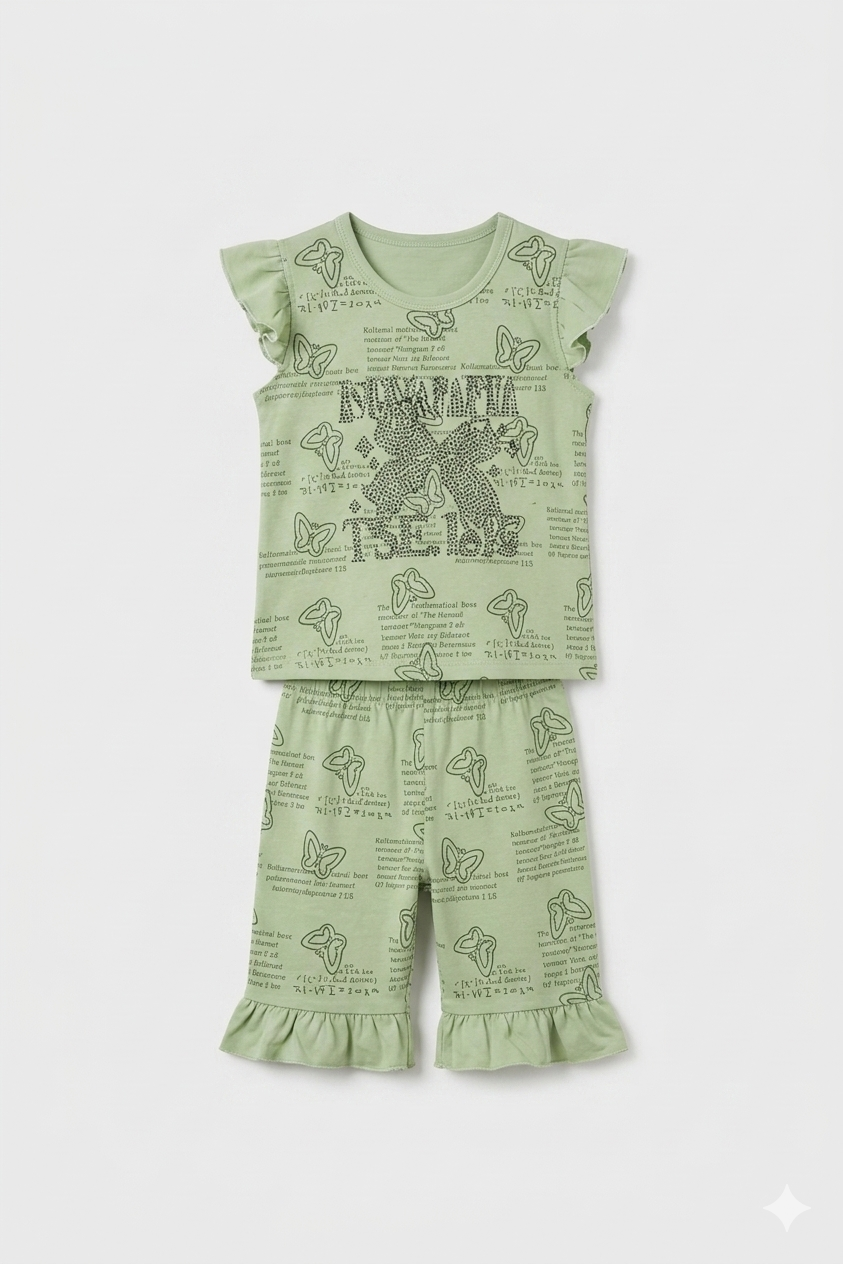 Girls’ Light Green Co-ord Set