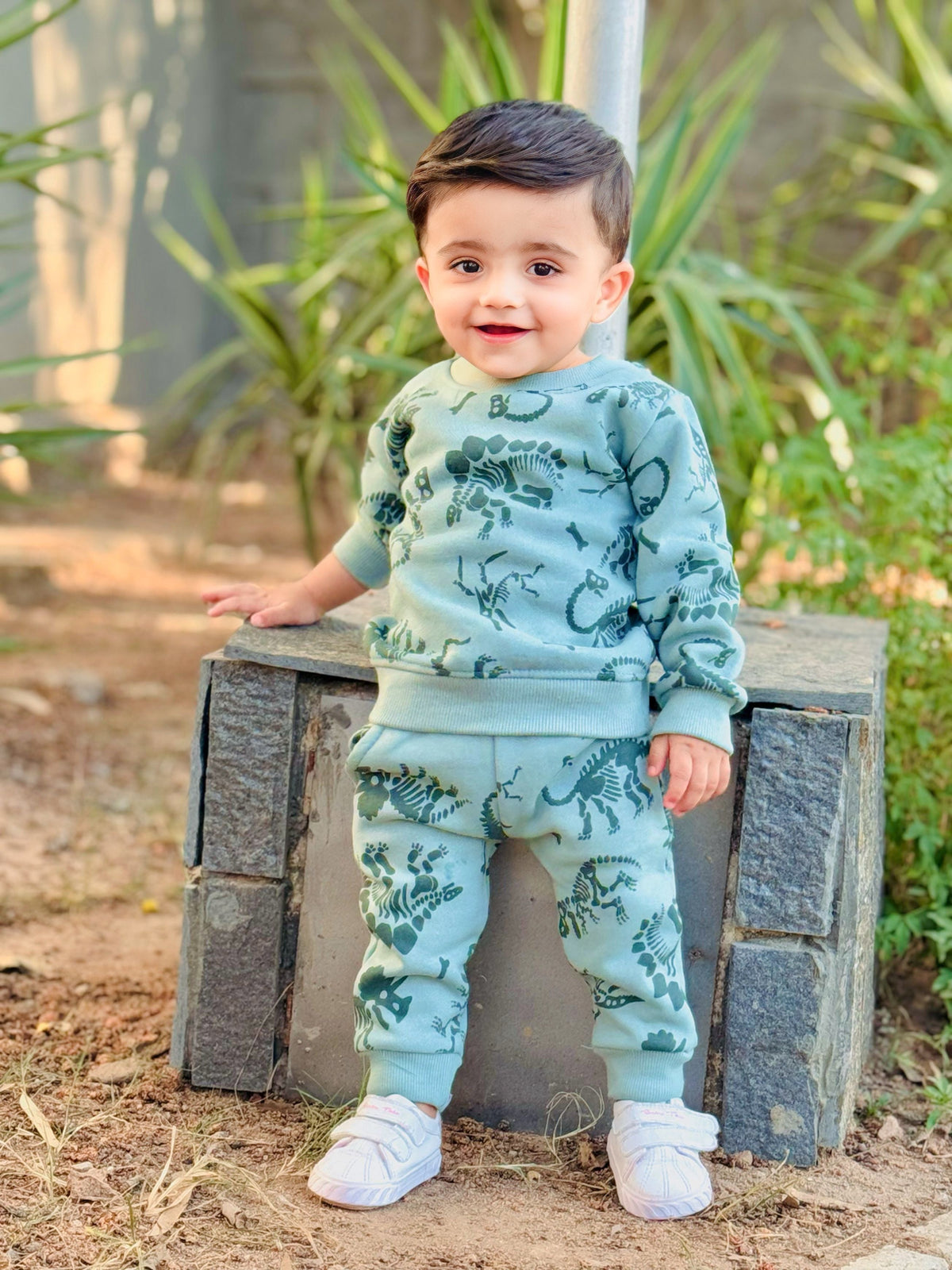 ZARA Dino Fleece 2 Piece Suit