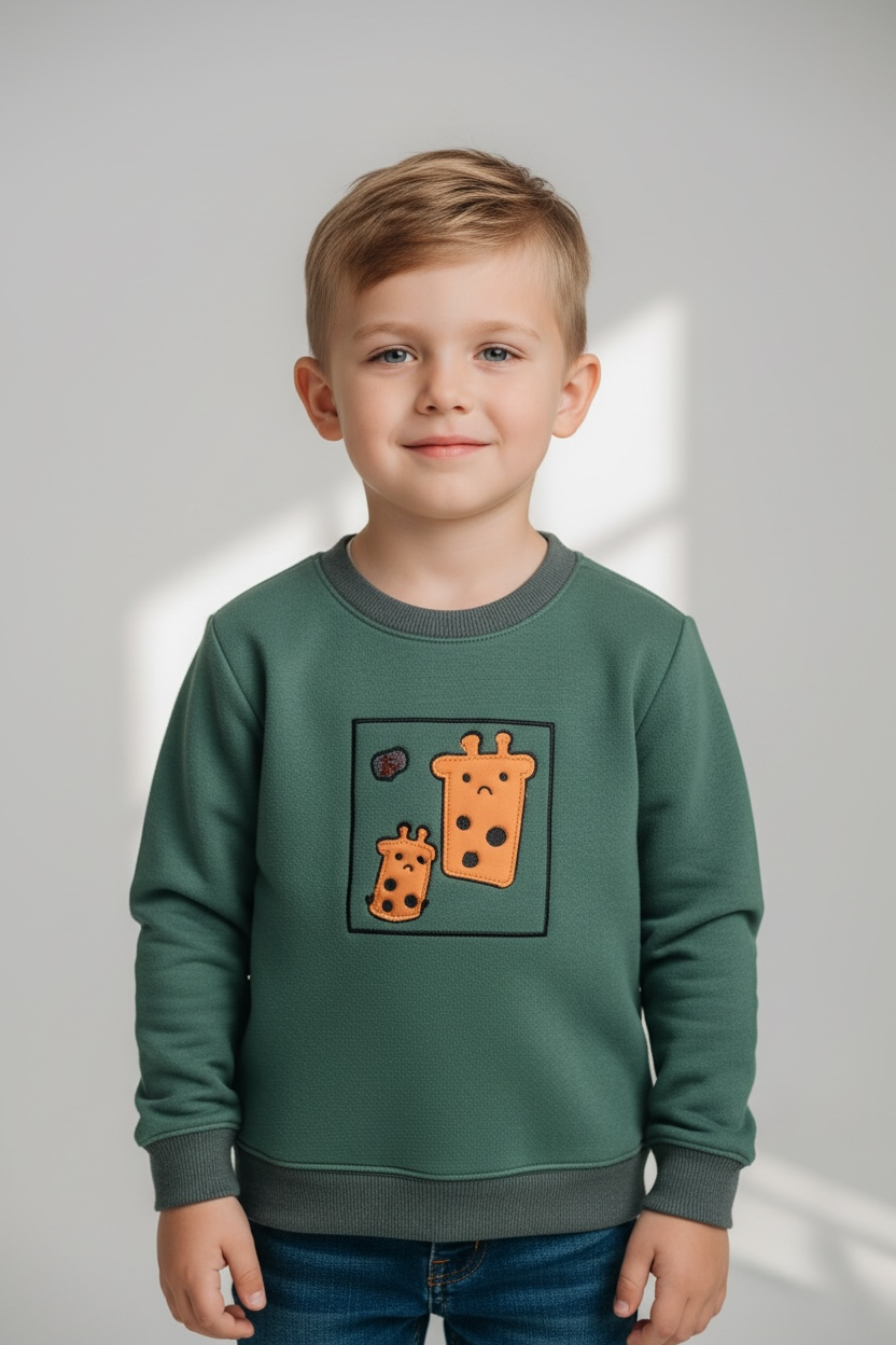 Crewneck Fleece Sweatshirt - Green