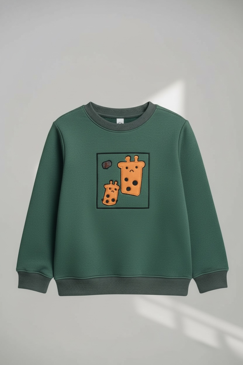 Crewneck Fleece Sweatshirt - Green