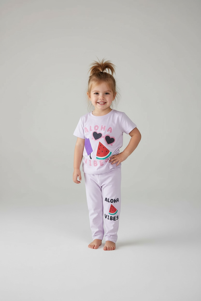 Girls 2 piece set (Aloha)