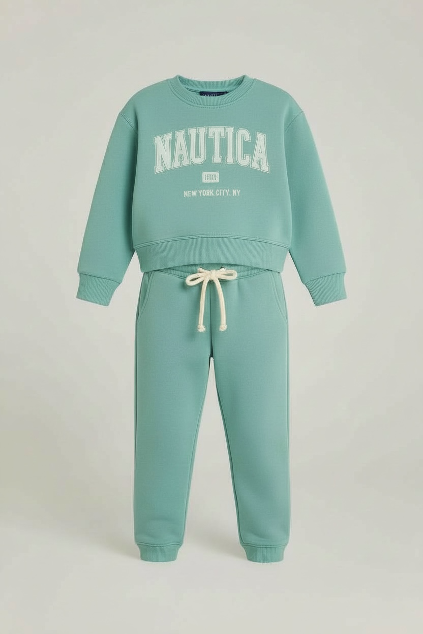 Light Blue Sweatshirt & Jogger Tracksuit