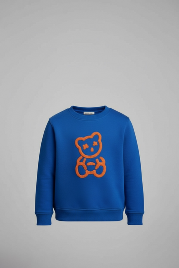 Teddy Bear Embroidered Sweatshirt