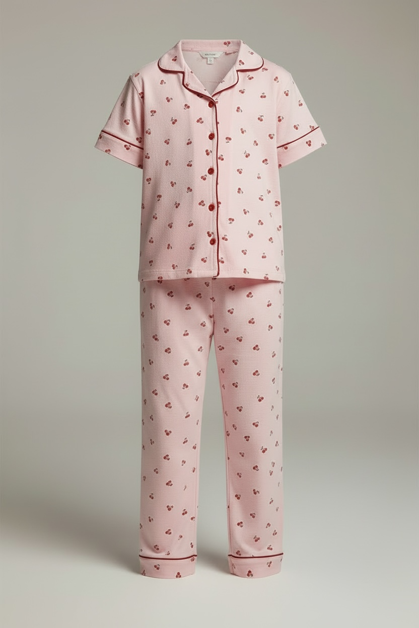 Branded Night Suit Short-sleeve Soft Fabric