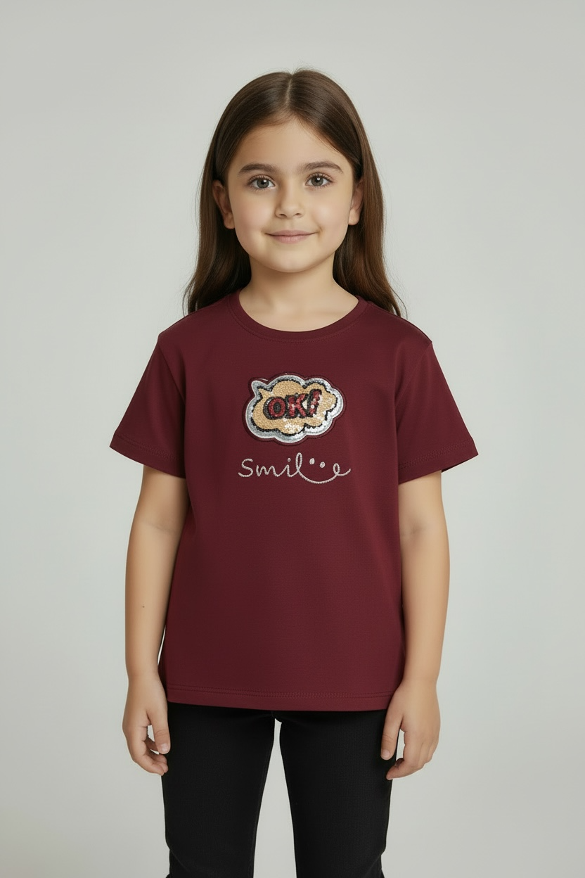 Branded "LCW" Maroon Graphic Tee