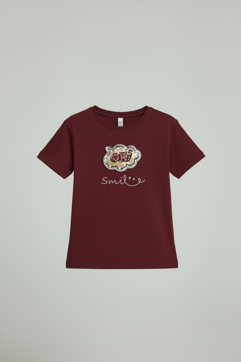 Branded "LCW" Maroon Graphic Tee