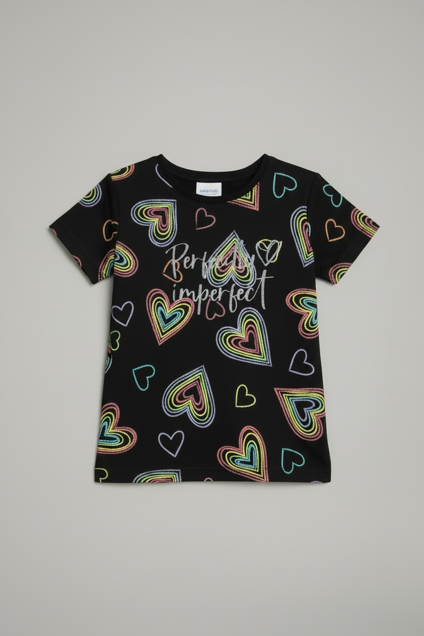 Branded “LCW” Black Printed T-Shirt