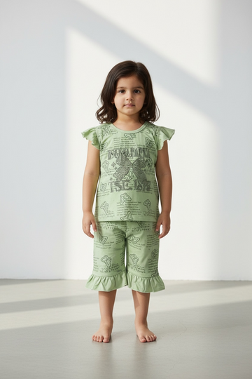 Girls’ Light Green Co-ord Set