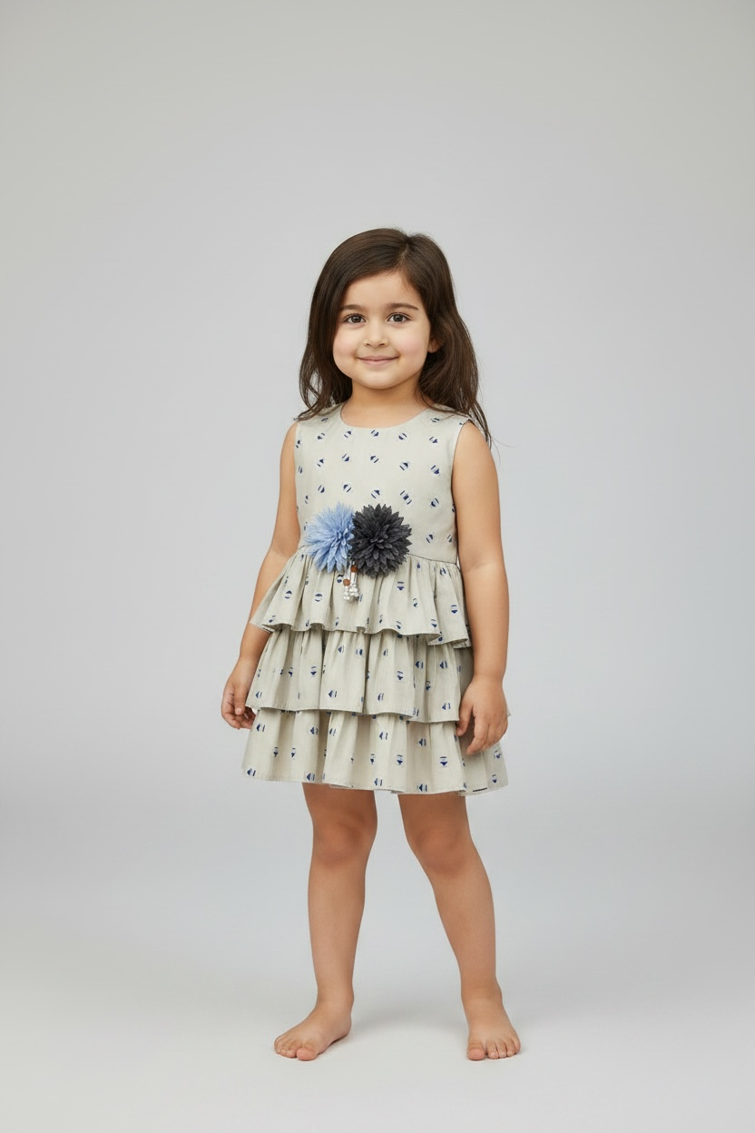 Floral Accent Party Dress