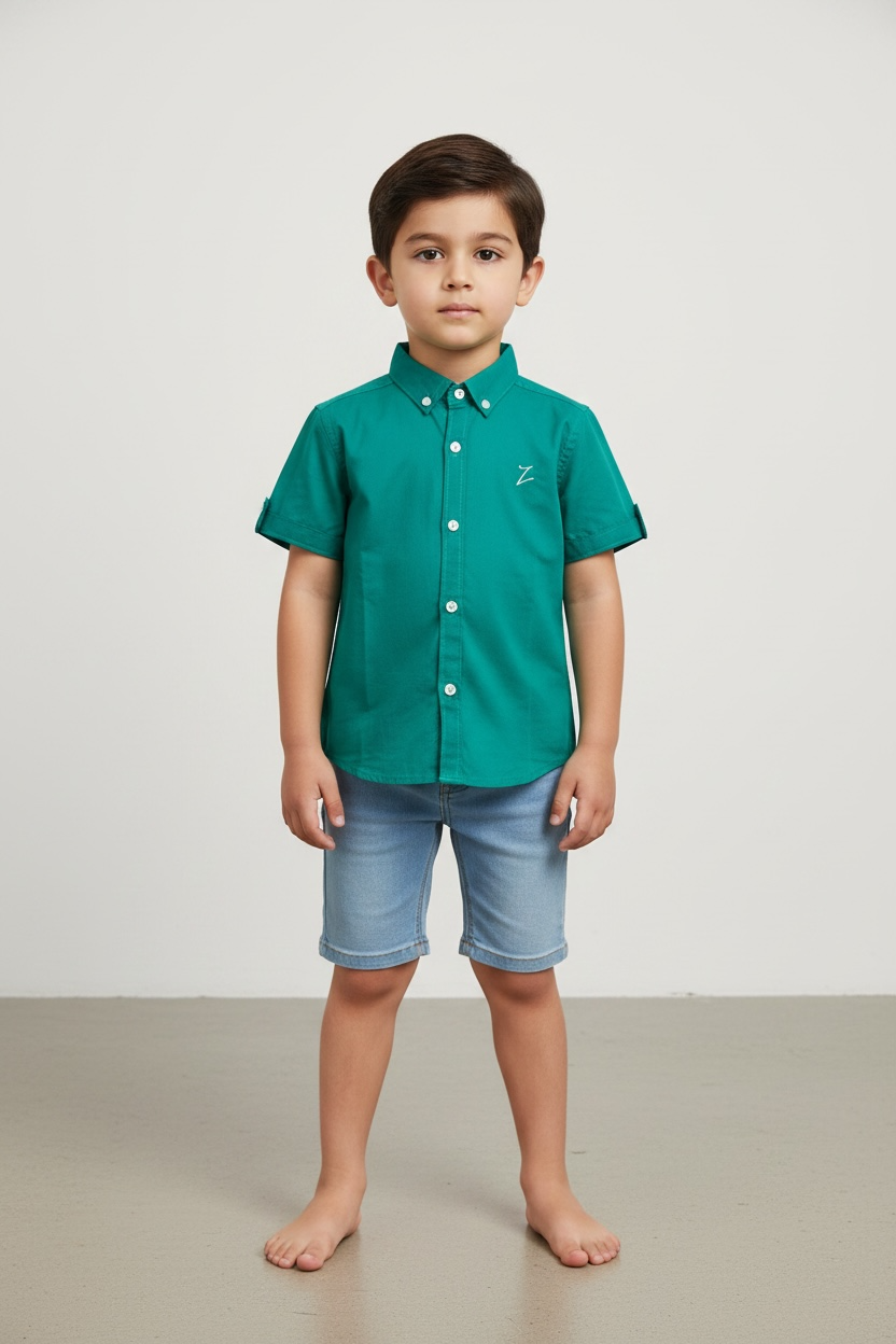 Emerald Green Casual Shirt