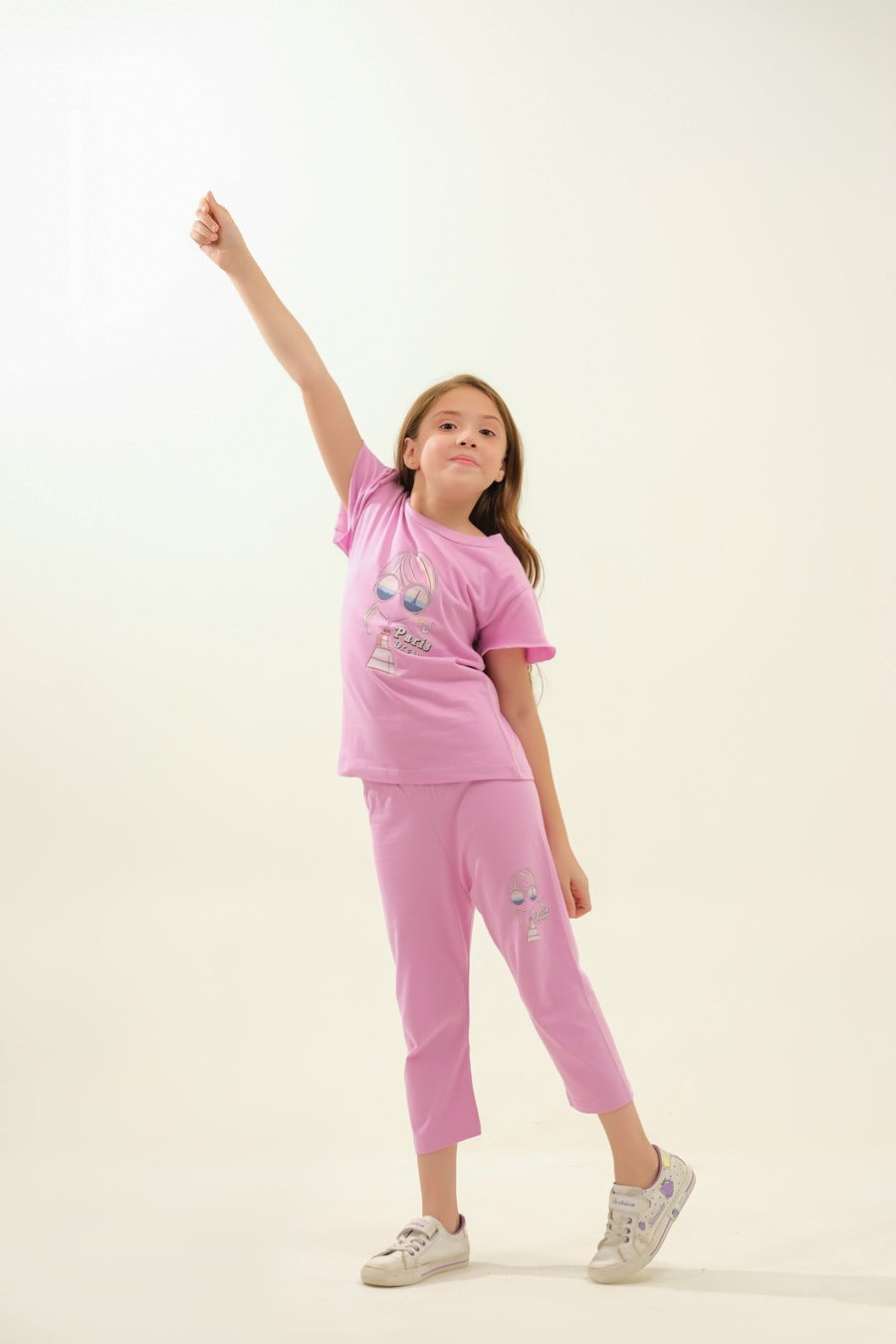Girls' "Paris Girl" T-shirt and Capris Set