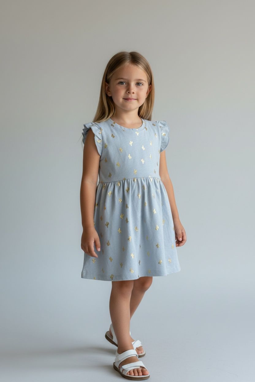 Branded H&M Sky Blue Frock