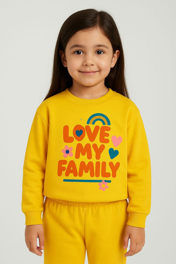 Yellow Sweatshirt And Jogger Set